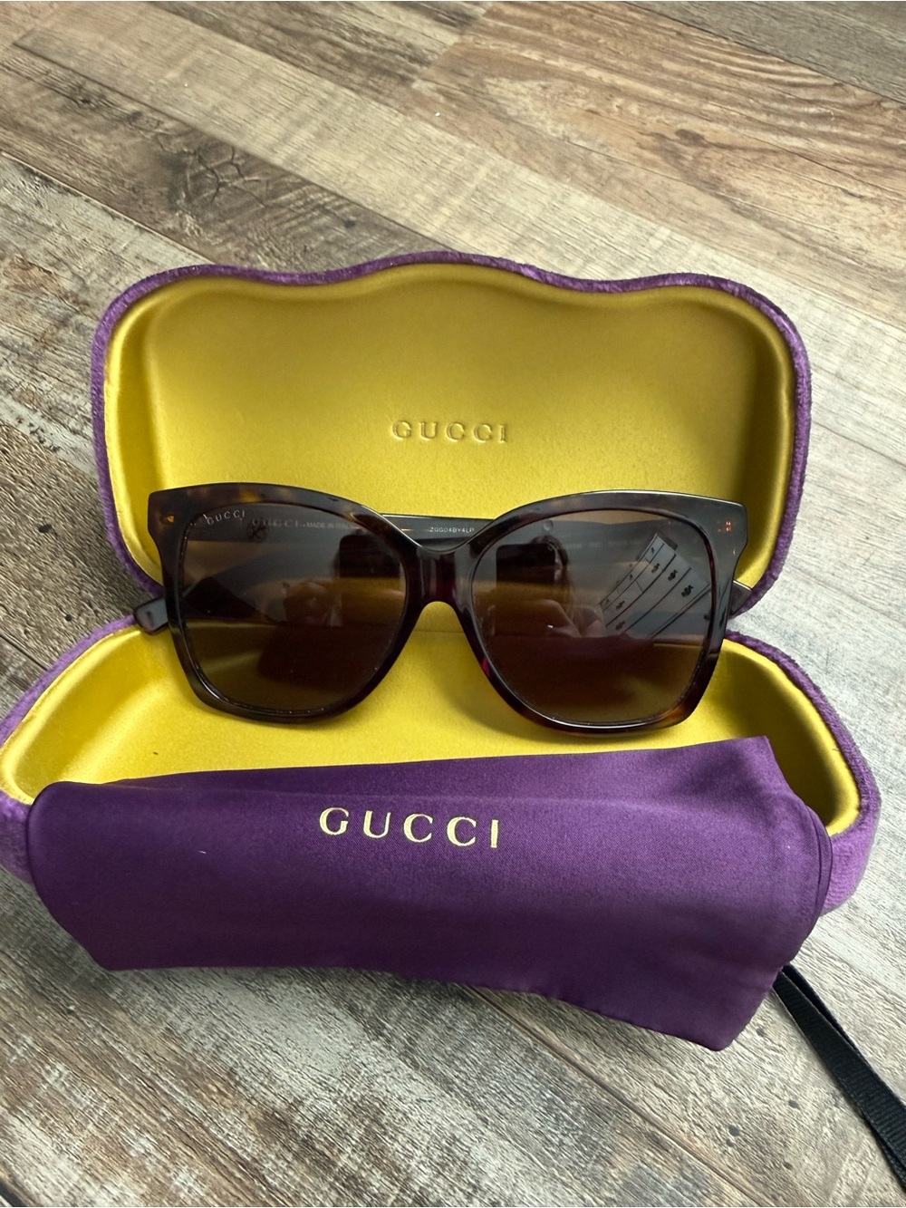 Gucci Women’s Tortoise Shell Oversized Sunglasses - GG0459SA 002